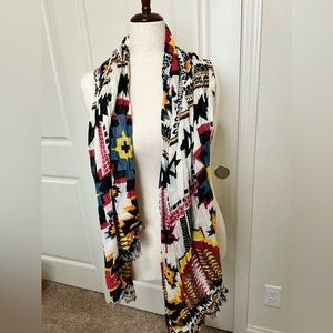 Southwestern Geometric Print Scarf - Multicolor Statement Piece